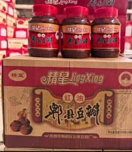 精星红油郫县豆瓣500g*24瓶