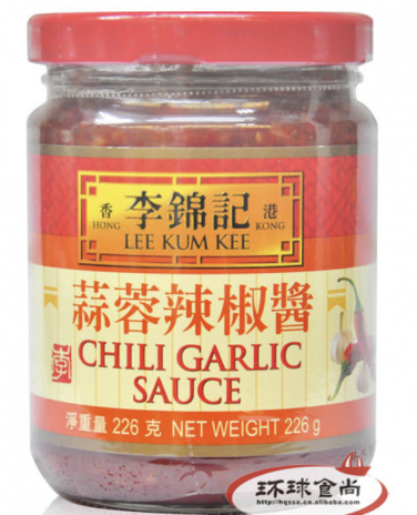 李锦记蒜蓉辣椒酱226g*12瓶